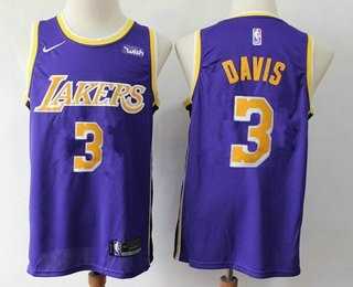 Lakers 3 Anthony Davis Purple Nike Swingman Jersey,We sell and wholesale Lakers 3 Anthony Davis Purple Nike Swingman Jersey on line form chian!